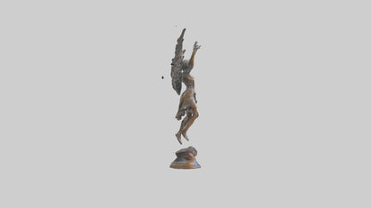 3D model Flight to Freedom statue model VR / AR / low-poly