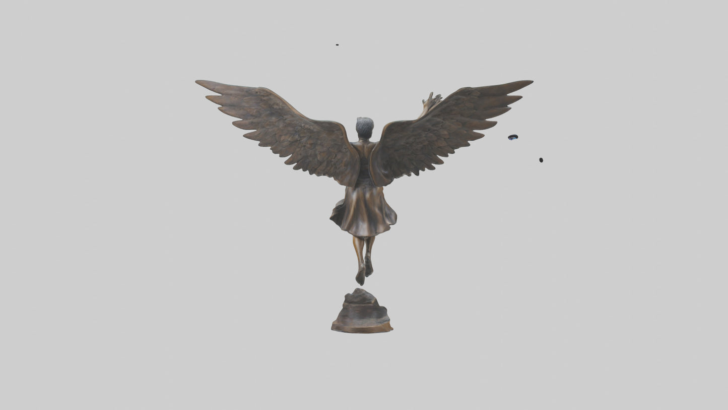 3D model Flight to Freedom statue model VR / AR / low-poly