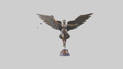 3D model Flight to Freedom statue model VR / AR / low-poly
