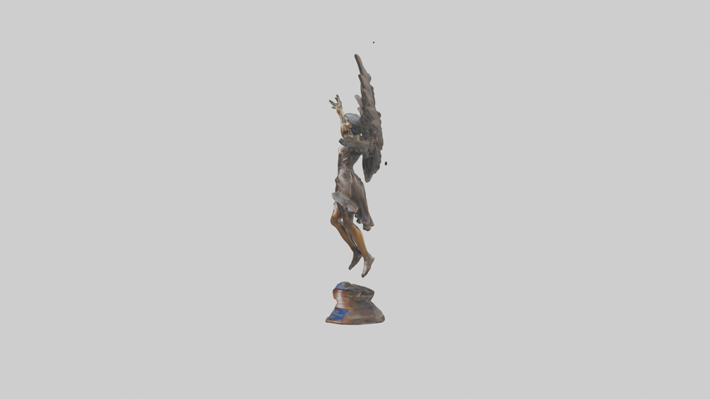 3D model Flight to Freedom statue model VR / AR / low-poly