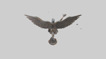 3D model Flight to Freedom statue model VR / AR / low-poly