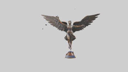 3D model Flight to Freedom statue model VR / AR / low-poly