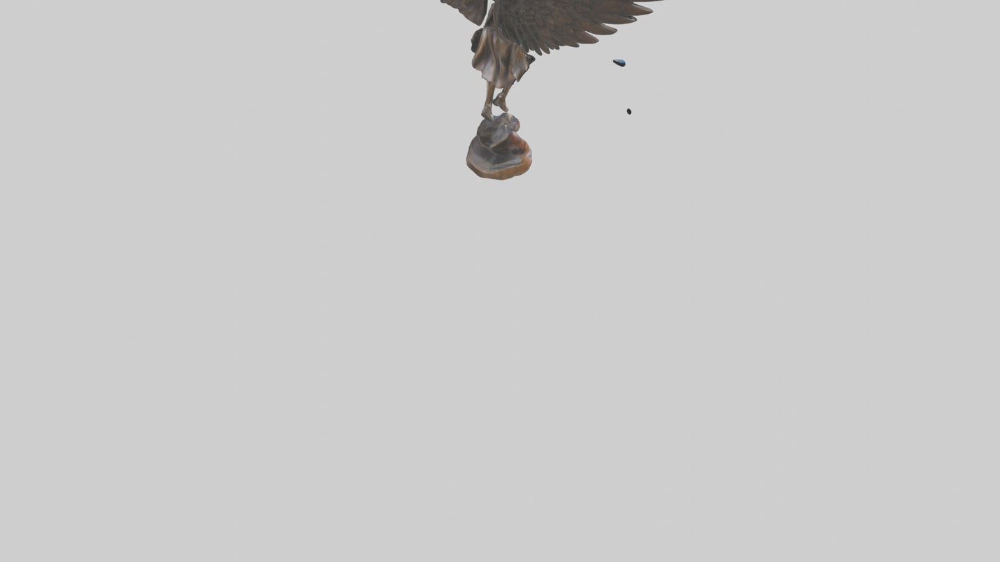 3D model Flight to Freedom statue model VR / AR / low-poly
