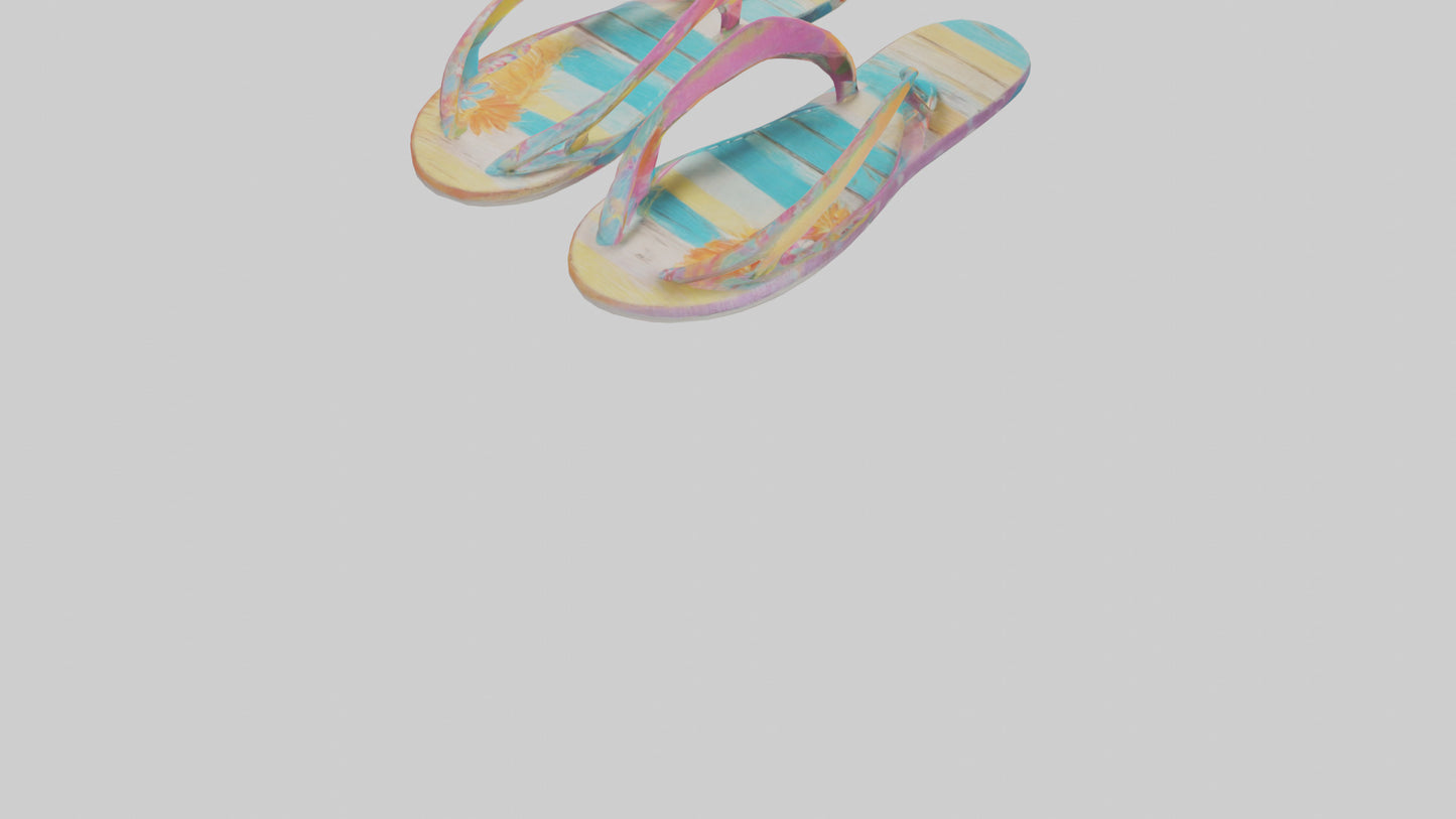 Flip Flop Wall Decor model VR / AR / low-poly