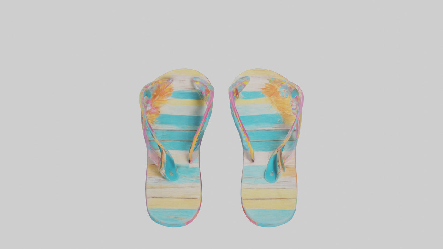 Flip Flop Wall Decor model VR / AR / low-poly