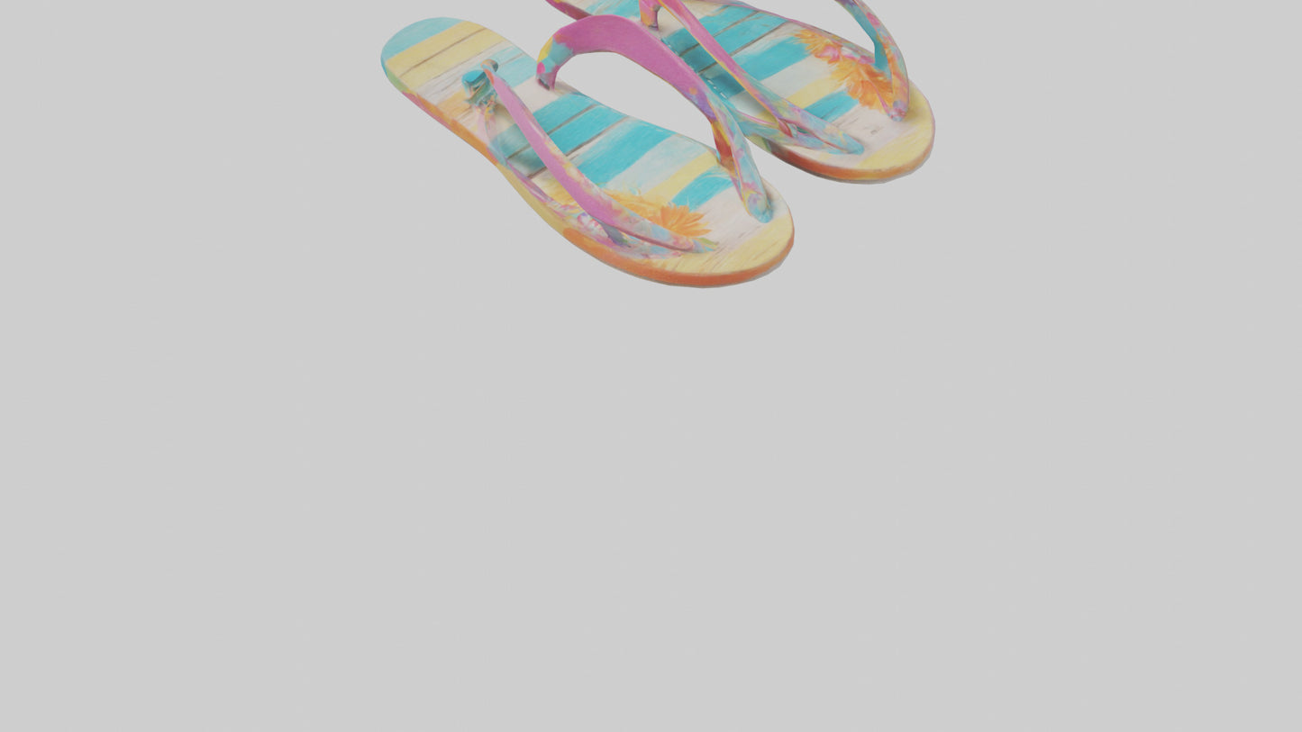 Flip Flop Wall Decor model VR / AR / low-poly