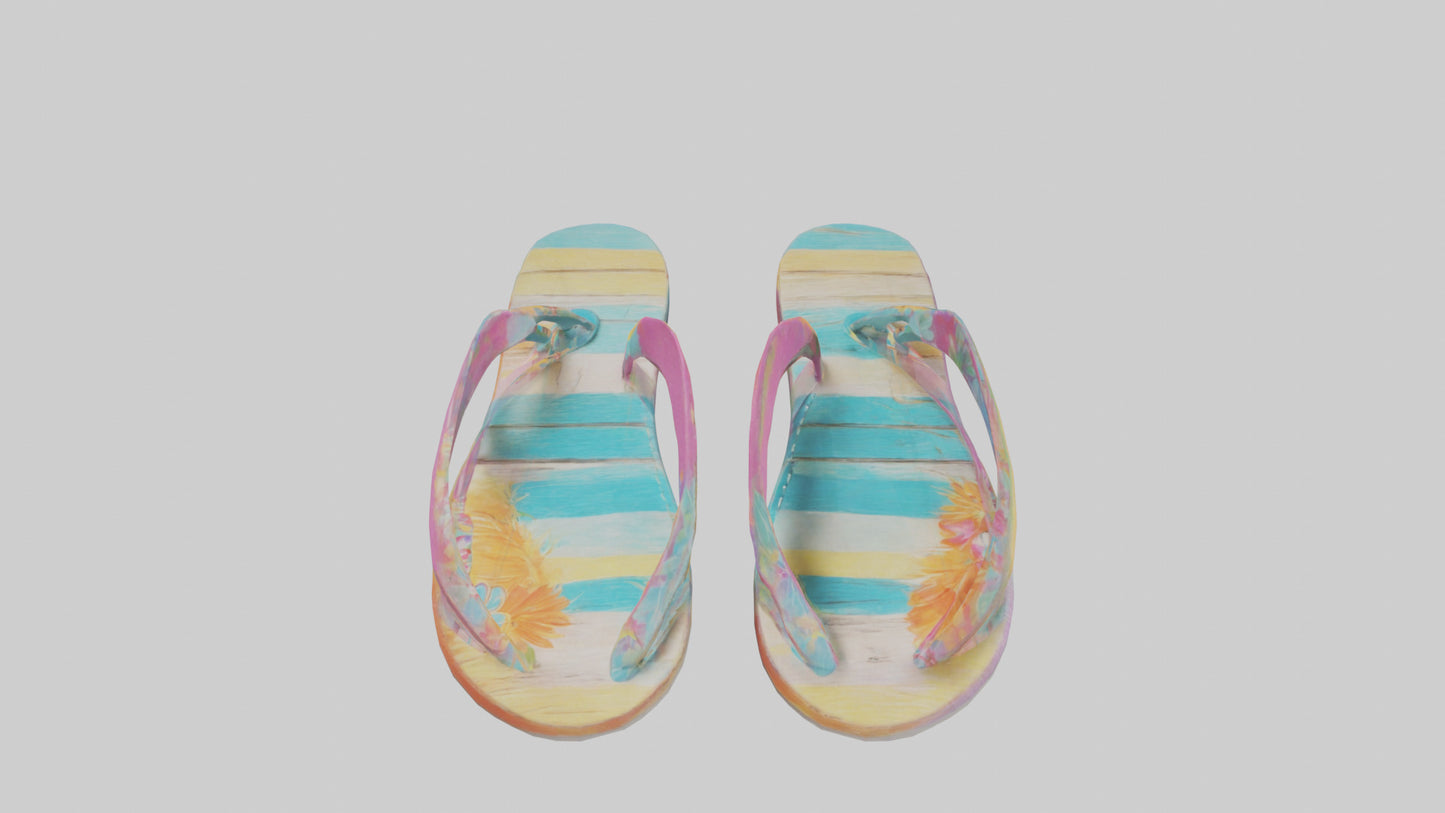 Flip Flop Wall Decor model VR / AR / low-poly