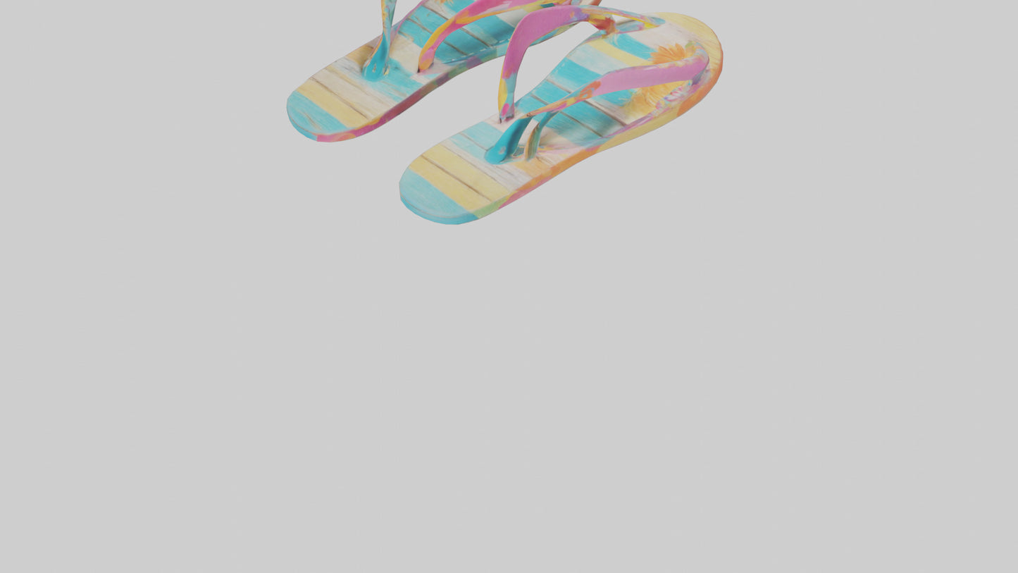 Flip Flop Wall Decor model VR / AR / low-poly