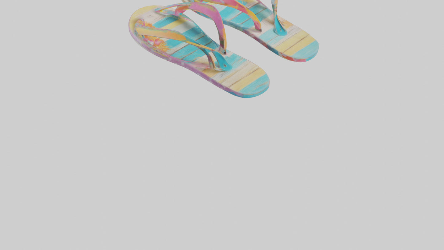 Flip Flop Wall Decor model VR / AR / low-poly