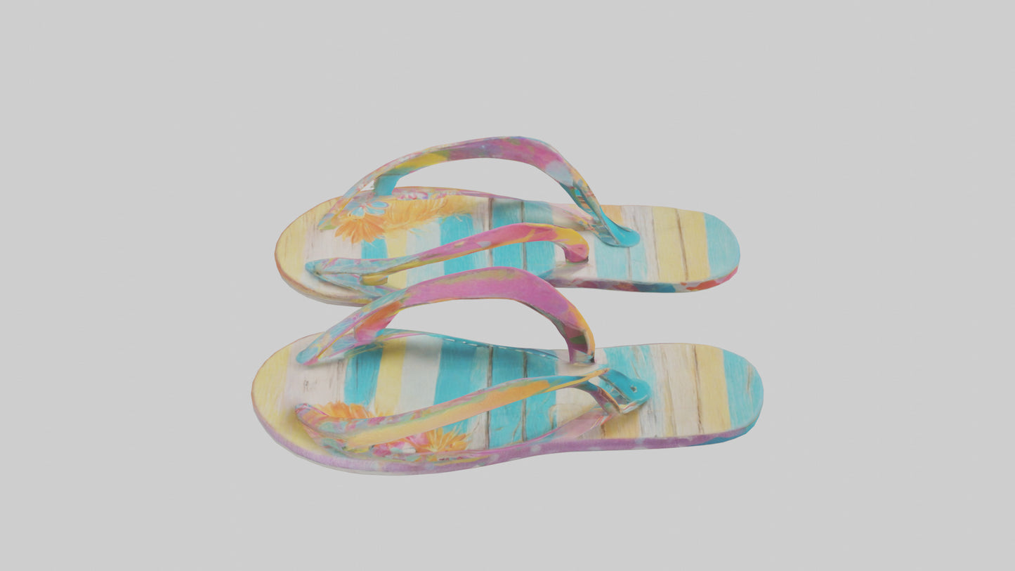 Flip Flop Wall Decor model VR / AR / low-poly