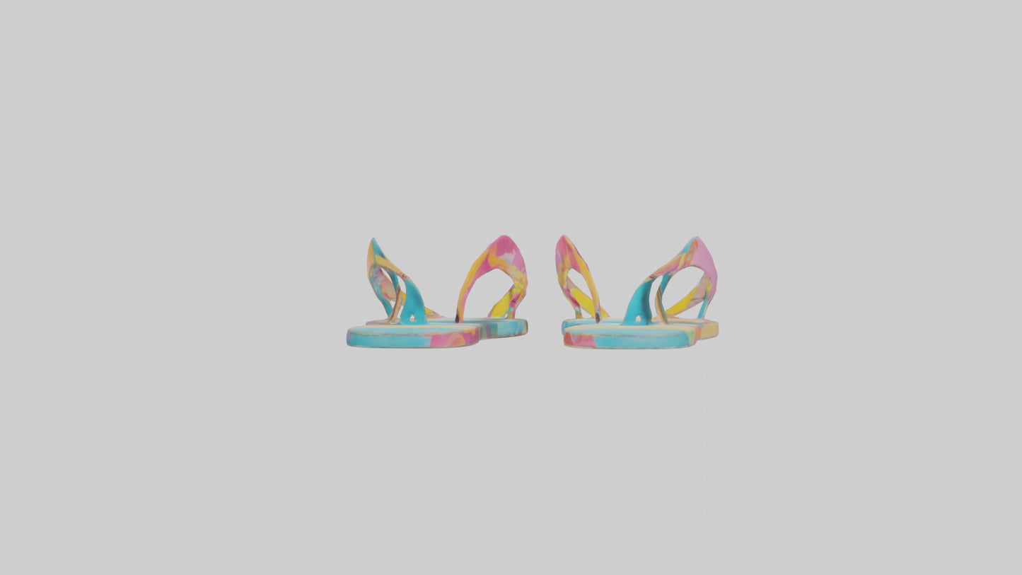 Flip Flop Wall Decor model VR / AR / low-poly