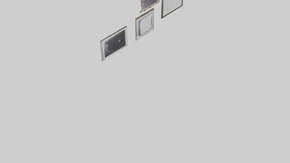 Floating Art Frames 3D model