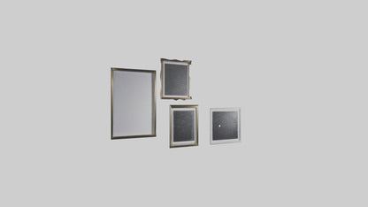 Floating Art Frames 3D model