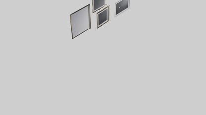 Floating Art Frames 3D model