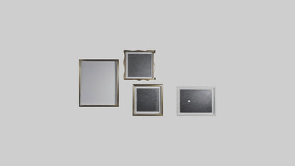 Floating Art Frames 3D model