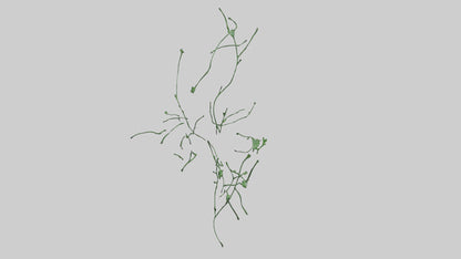 Floating Greenery statue model VR / AR / low-poly