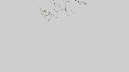 Floating Greenery statue model VR / AR / low-poly