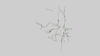 Floating Greenery statue model VR / AR / low-poly