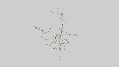 Floating Greenery statue model VR / AR / low-poly