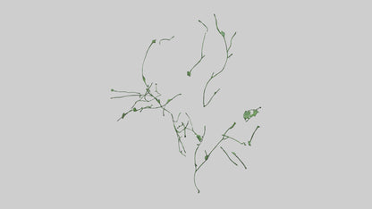 Floating Greenery statue model VR / AR / low-poly