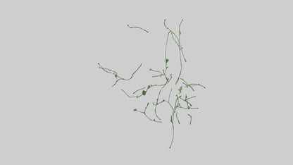 Floating Greenery statue model VR / AR / low-poly