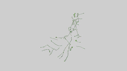 Floating Greenery statue model VR / AR / low-poly