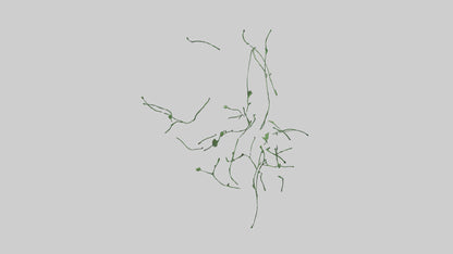 Floating Greenery statue model VR / AR / low-poly