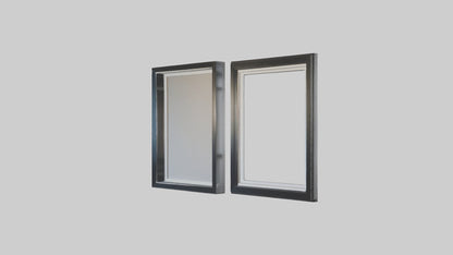 3D model Floating Wall Frames VR / AR / low-poly