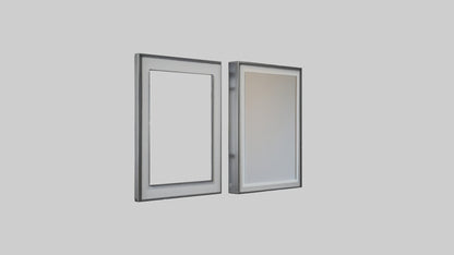 3D model Floating Wall Frames VR / AR / low-poly