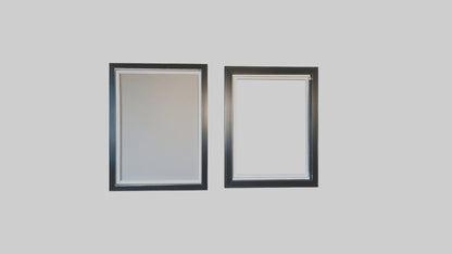 3D model Floating Wall Frames VR / AR / low-poly