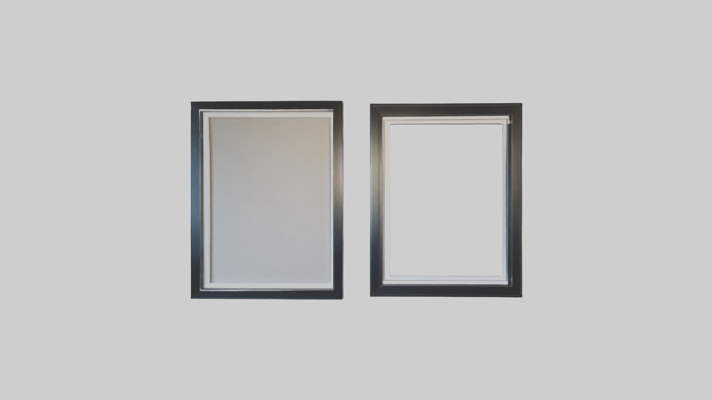 3D model Floating Wall Frames VR / AR / low-poly