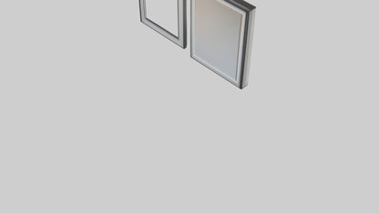 3D model Floating Wall Frames VR / AR / low-poly