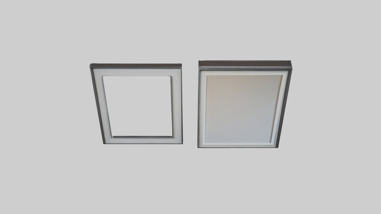 3D model Floating Wall Frames VR / AR / low-poly