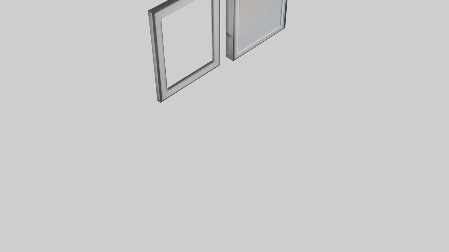 3D model Floating Wall Frames VR / AR / low-poly