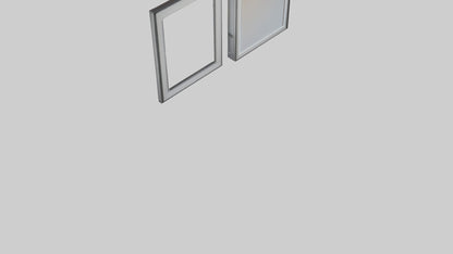 3D model Floating Wall Frames VR / AR / low-poly