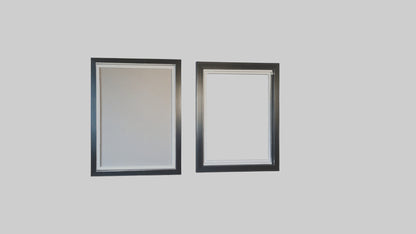 3D model Floating Wall Frames VR / AR / low-poly