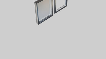 3D model Floating Wall Frames VR / AR / low-poly