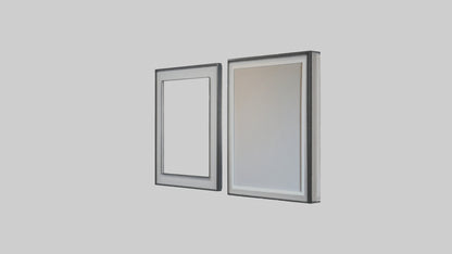 3D model Floating Wall Frames VR / AR / low-poly