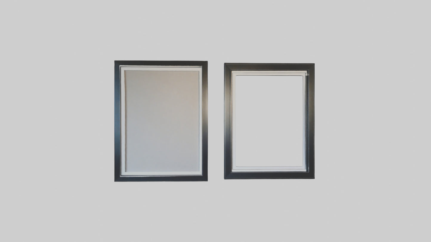 3D model Floating Wall Frames VR / AR / low-poly