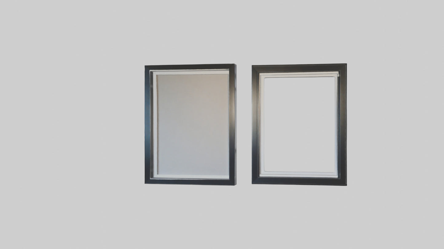 3D model Floating Wall Frames VR / AR / low-poly