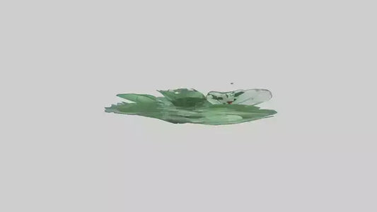 Floating Water Plant Sculpture model 3D model