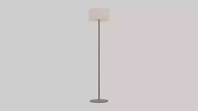 Floor lamp base model VR / AR / low-poly