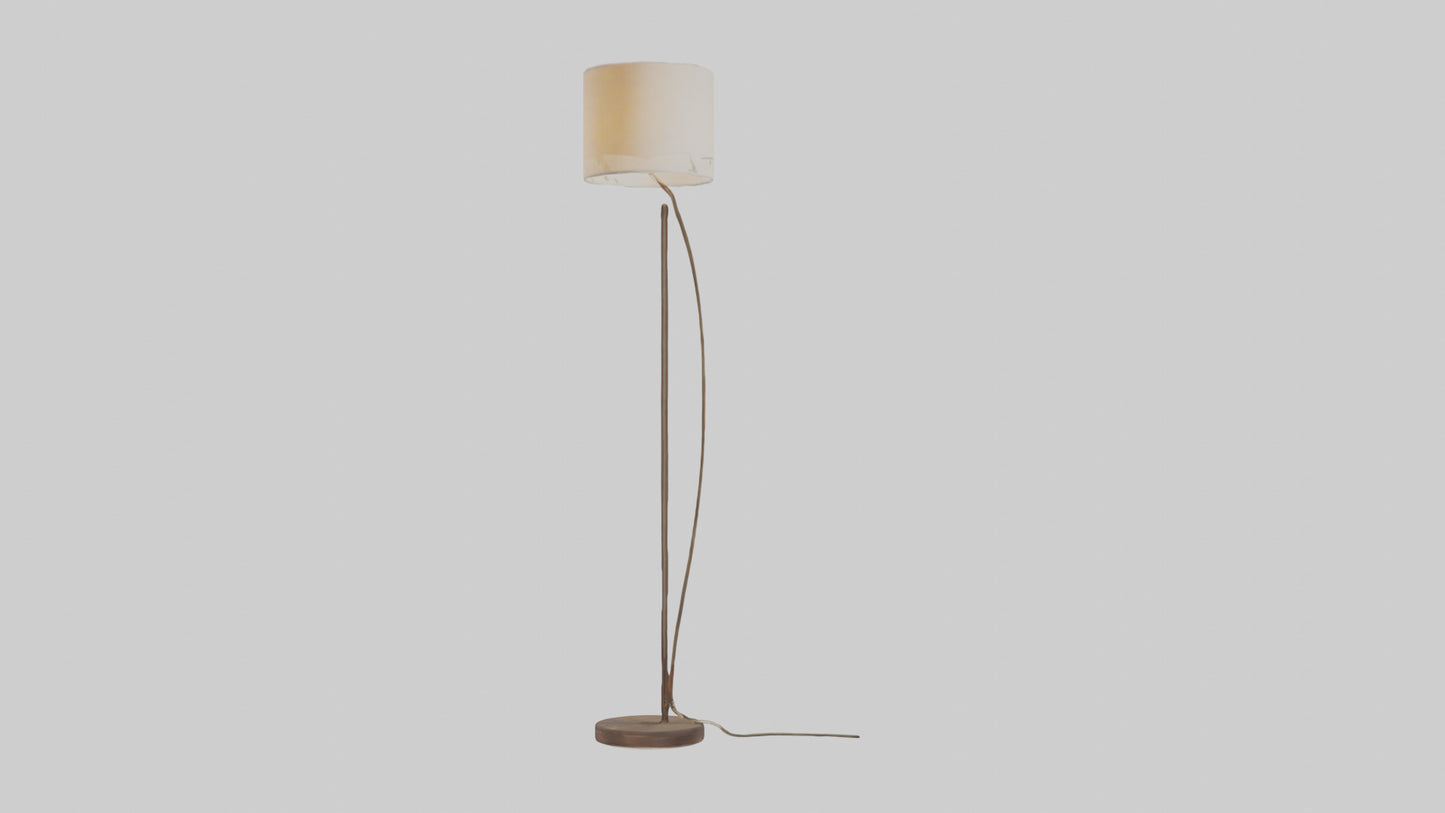 3D model Floor lamp model VR / AR / low-poly