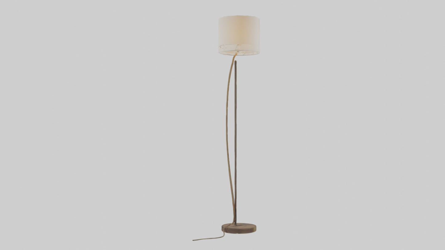 3D model Floor lamp model VR / AR / low-poly