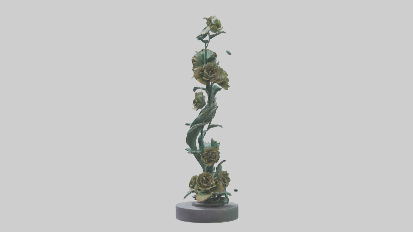 3D model Flora Spiral statue model VR / AR / low-poly
