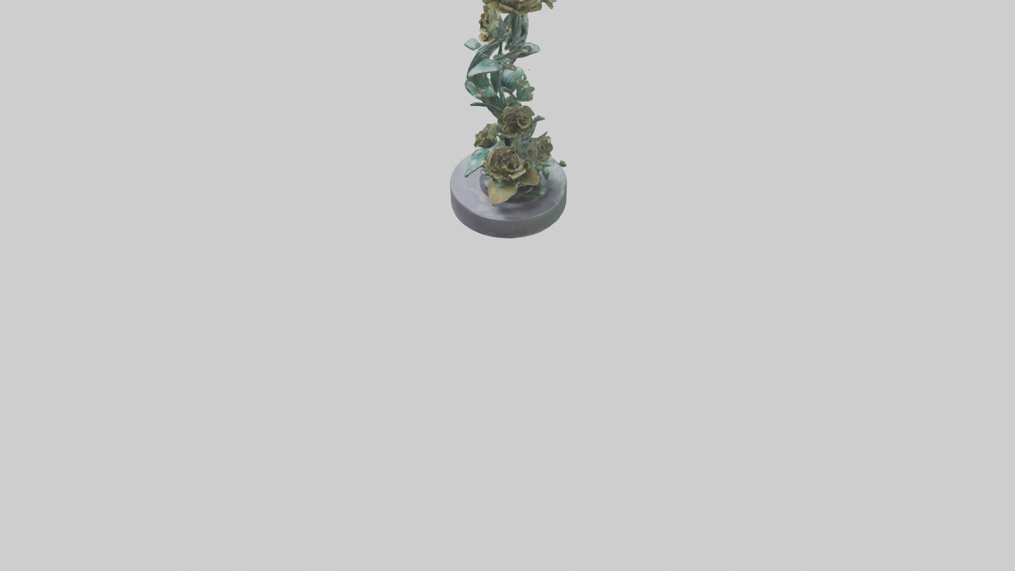 3D model Flora Spiral statue model VR / AR / low-poly