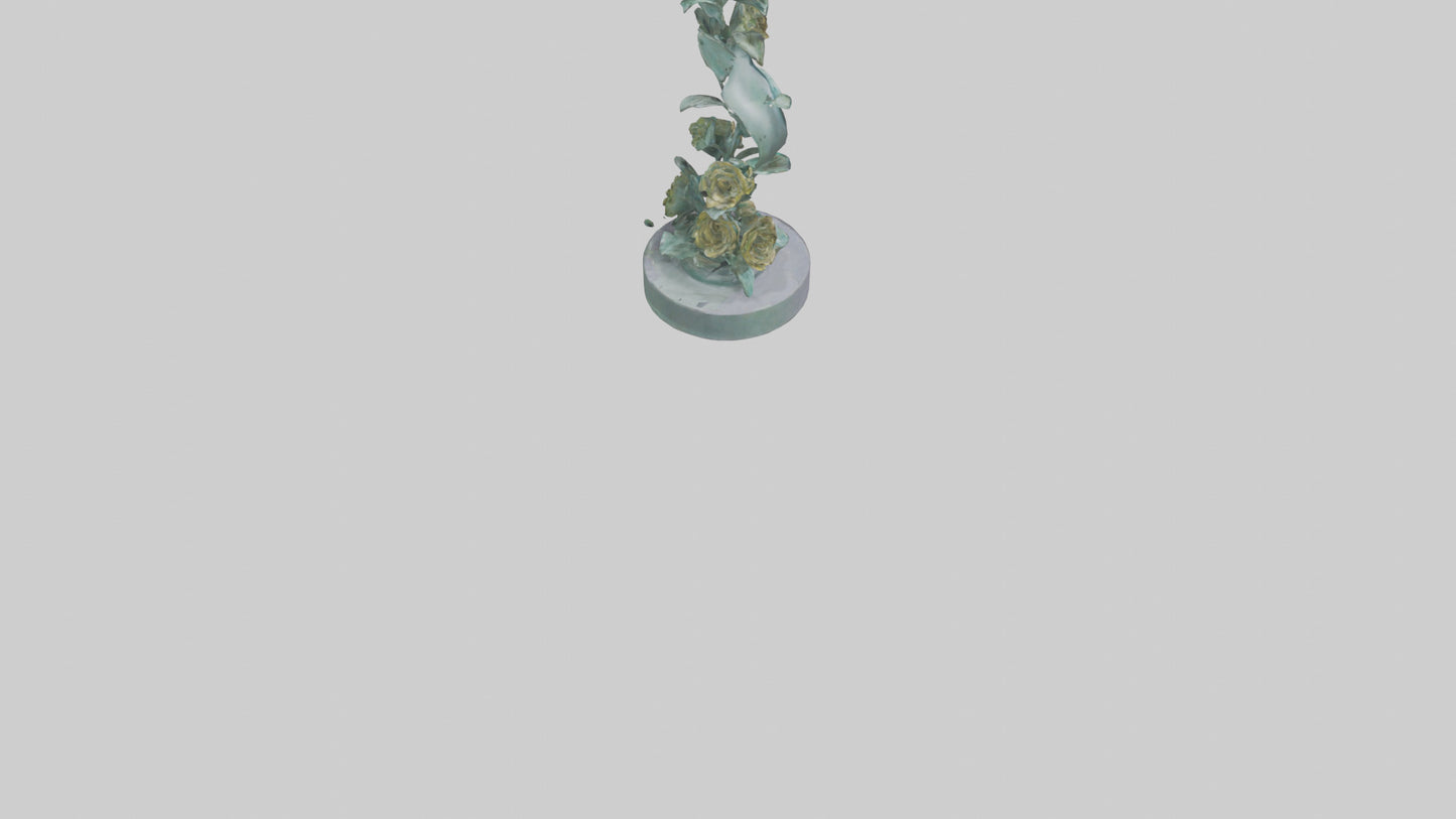 3D model Flora Spiral statue model VR / AR / low-poly