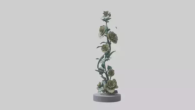 3D model Flora Spiral statue model VR / AR / low-poly