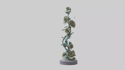 3D model Flora Spiral statue model VR / AR / low-poly