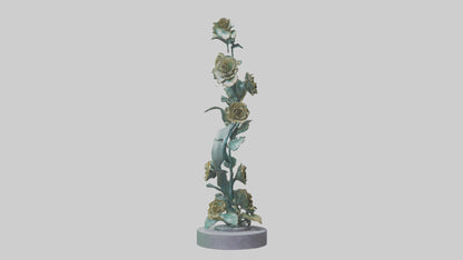 3D model Flora Spiral statue model VR / AR / low-poly